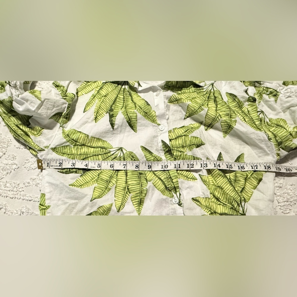 Marc New York Green Leaf Print Button Down Shirt - Picture 7 of 8
